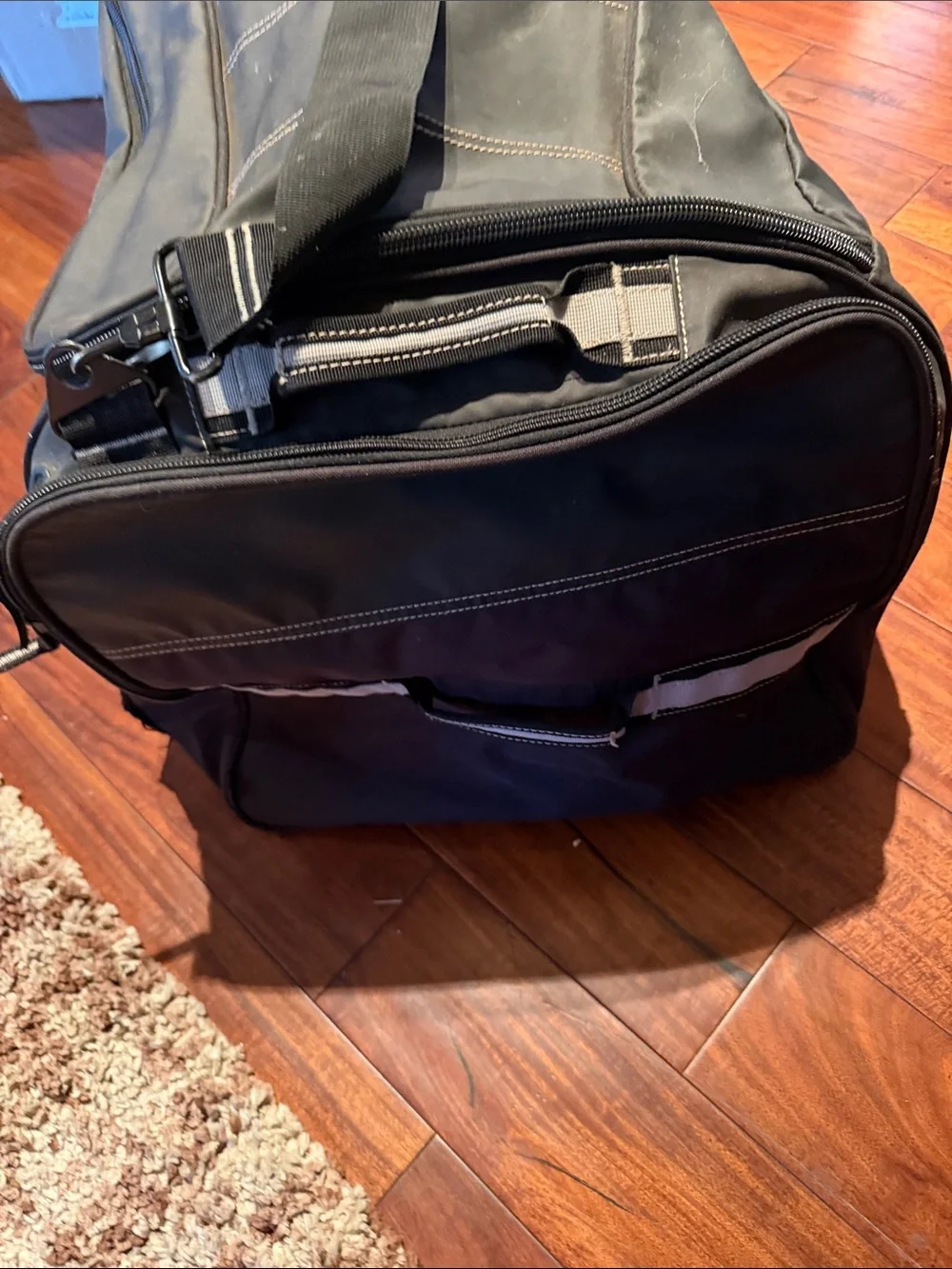 OGIO Black Men’s Travel Duffel with White Logo